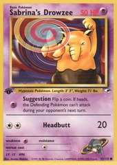 Sabrina's Drowzee - 92/132 - Common - 1st Edition